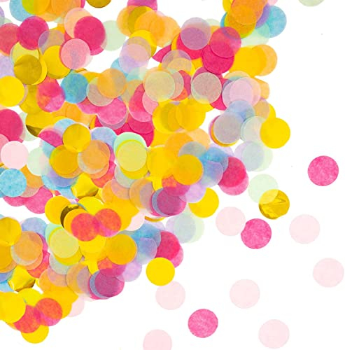 Oblique Unique® Papier Konfetti Bunt 3000 Stk. Tisch Deko Streu Dekoration für Geburtstag Feier Party Hochzeit JGA Jubiläum Fasching Karneval uvm.