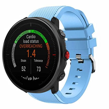 Strap-it Silikonarmband - kompatibel mit - Polar Vantage M - Armband - Sandblau - fur Grit X - Grit X Pro - Vantage V3 - Vantage M2