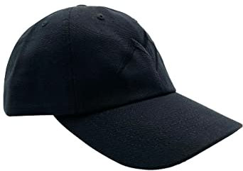 DRASSN Baseball Cap Tröbes mit Stick 100% Bio-Baumwolle (Schwarz | Schwarz)