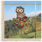 DSD Design-Studio Drechsler Fensterbild Herbsteule Plauener Spitze Fensterdeko Spitzenbild Eule Herbstdeko 17 x 13 cm