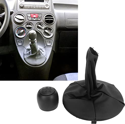 Automotive Interior 5-Gang-Schaltknaufkopf mit Gamaschenmanschettenabdeckung 71775051 Ersatz für Panda 2003–2012