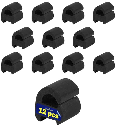 12 Pieces Rubber Feet for the Cooking Hob Grate 9 mm x 10 mm C00039148 for Ariston 754010095 for Smeg 50247058006 for Zanussi - Warranty 10 Years - MONTERAL