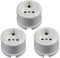 3 Unidades Enchufe Porcelana Empotrado con Obturador para Protección Infantil 16A/250V