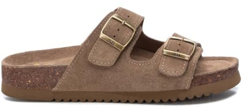 XTI - Sandalen Damen Taupe - Bequeme und vielseitige Schuhe - Casual Mode - Modell 14255206 (Größe 40)