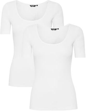 OXMO OXIsan Damen T-Shirt Kurzarm Shirt Rundhals-Ausschnitt