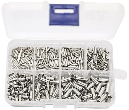 BWANGIAO 600-teiliges Kabelendhülsen-Set, 5 – 6,0 mm², Kabelverbinder-Set mit Aufbewahrung, Drahtverbinder-Set für elektrisches Spleißen