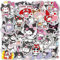 Dekewe 100PCS Vinyl Stickers for Kids, Classic Cute Waterproof Anime Stickers, Non-Repeating, Multicolor