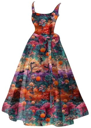 Vestidos de Halloween Swing para Mujer - Ropa Medieval Vestido gótico Disfraz de Halloween Vestido de Halloween Medieval Renacimiento Vestido Vestido Corto Victoriano