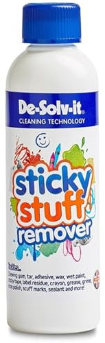 Sticky Stuff Remover Kit 1 pack (250ml) De Solv It Sticky Remover Bottle - Adhesive Remover, Sticky Label Remover, Sticker Remover and Glue Residue Remover