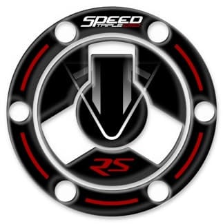 Tankdeckelschutz aus Harz, 3D, kompatibel mit Triumph Speed Triple 1050 RS 2018-2021 GP-2068 (Phantom Black)