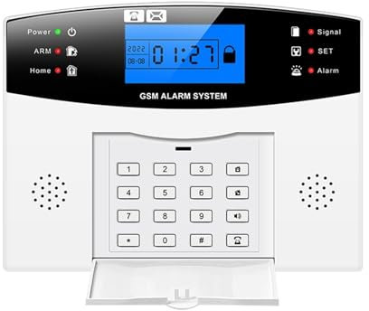 Sistema De Alarma Seurity Inalámbrico WiFi En Casa gsm Sistema De Alarma De Botón Grande Tarjeta RFID Brazo Desarmar Tuya Aplicación Remota Control(B)