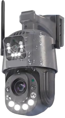 JVDDI Home Security Camera 50x Optical Zoom Security Surveillance Camera Outdoor 6MP Wireless CCTV Human Detection PTZ IP Dome Camera 2 Way Audio(6MP NO SD Card)