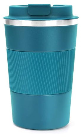 SHENGRUI Travel Mug Insulated Coffee Cup with Leakproof Lid Reusable Coffee Cups Travel Cup for Hot and Iced Drinks for Car Outdoor Picnic Office School (Blue)