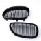 Generisch Kühlergrill für die Frontpartie, Für BMW 5er-Reihe E60/E61 2003-2009, Kühlergrill in Schwarz glänzend