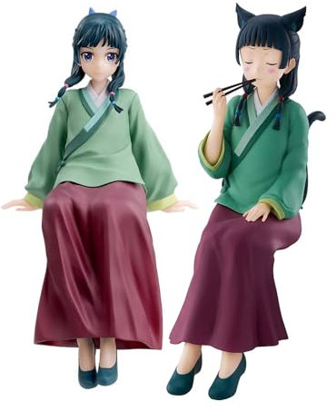 Jiumaocleu Maomao Figur Anime Maomao Figur Statue sitzende Figur Sammlerstück Desktop Ornamente Geschenk 2 Stück