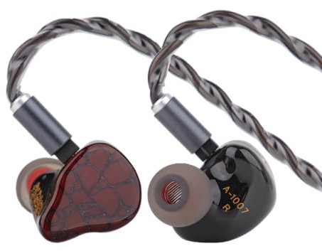 LINSOUL Punch Audio Martilo In Ear Monitor, 1 Planar + 2BA + 2DD Hybrid-Treiber Basshead IEM Kopfhörer, HiFi Kabelgebundene Ohrstöpsel, mit Präzisem Detail für EDM Hip-Hop Monitoring