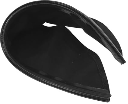 Opatiny Schweißhelm Lätzchen aus Leder und Baumwolle, für Hitze- und Funkenschutz, werkzeuglose Installation, passend für die meisten Helme