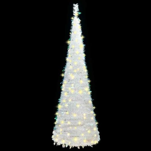 Genérico Árbol de Navidad Artificial desplegable 50 LED Blanco 120 cm,Casa y jardín,Decoración,Decoraciones Festivas y estacionales,Arboles de navidad-357752