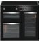 Beko 90cm Electric Range Cooker with Induction Hob - Black