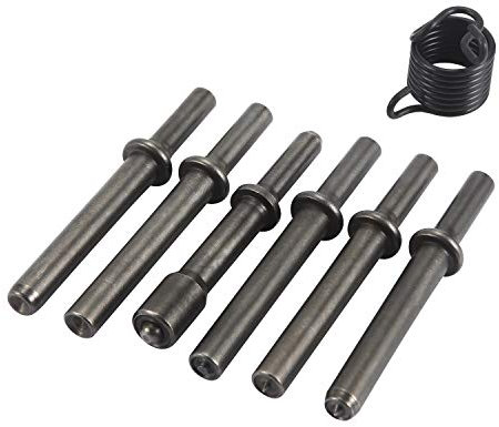 Anndason 7 Pcs Great Heavy Duty Smoothing Pneumatic Air Rivet Hammer Tools Kit
