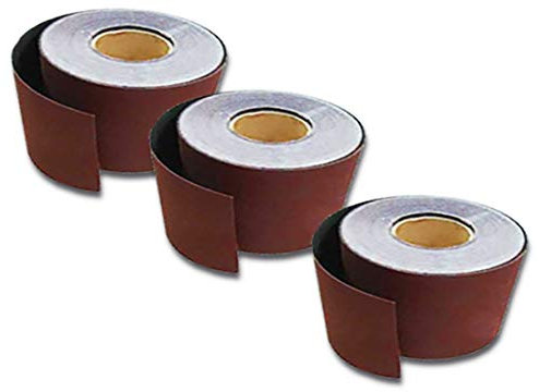 Schleifpapier Schleifrollen Handschleifpapier 115mmx10m K60 Klett 3 Rollen