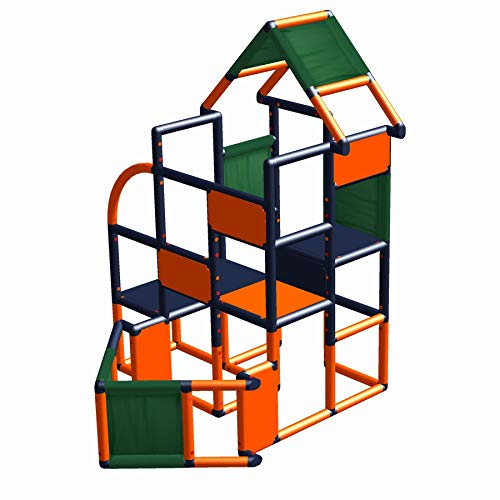 move and stic - Spielturm Frieda Kletterturm Motorboot Spielschiff mit Aussichtsplattform