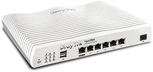 DrayTek Vigor 2866 Series VDSL2, G.Fast, FTTP Multi WAN Failover VPN Router, 5+1 Gigabit LAN Ports, Load Balancing, Firewall Content Filtering, Ideal For Business