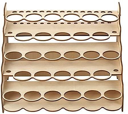 SM SunniMix Pigment Brushes Rack Epoxy Tool Organizador de de Capas Soporte de exhibición pequeña Sala, 28 Agujeros 35 mm a