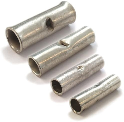 KafTon 5x Copper Tube Butt Connectors Wire Cable Crimp Connector Terminal Battery Starter (Cable Size - 10mm²)