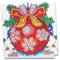 Ideen mit Herz Diamond-Painting-Grußkarte | Strass-Edition | 16 x 16 cm | 370 g/m² | inkl. Steine, Umschlag & Werkzeug (Weihnachtskugel)