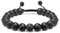 Murtoo Bracelet Homme en Pierre (Noir, Lava, 8mm) - Pour Hommes
