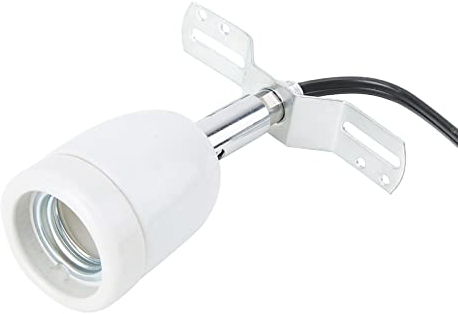 Terrarium Wärmelampe Fassung, Schildkröte Wärmespotlampe Keramikfassung E27 Drehbare Heizlampensockel mit Kabel, Heiz Lampenfassung für Schildkröten Reptilien Aquarium