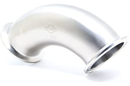 QiiMii Sanitary SS304 2 Tri clamp Elbow Fitting 90 Degree Tri Clover Fittings, Pipe OD: 50.8mm