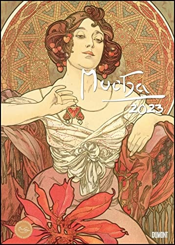 Mucha - Kalender 2023 - DUMONT-Verlag - Kunstkalender - Wandkalender - 50 cm x 70 cm