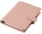 Moterm A5 Luxe Ringe Planer - Echtes Leder Binder Organizer (Kiesel-Staubrose,30mm Ring)