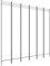vidaXL Paravent 6-TLG. Raumtrenner Raumteiler Trennwand Umkleide Sichtschutz Spanische Wand Wohnzimmer Schlafzimmer Weiß 240x220cm Stoff