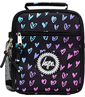 hype Unisex Scribble Heart Pink Crest Lunchbox