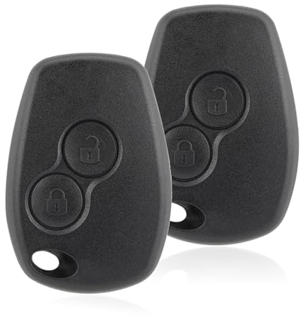 2PCS 2 Buttons Car Key Fob Case For Renault Twingo Trafic Clio Master Kangoo Modus Dacia Duster Logan Sandero NO Blade