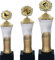 Henecka Glaspokal Finn mit goldenem Deckel, Trophäe personalisierbar, Ehrung, Auszeichnung, Wanderpokal, 30cm