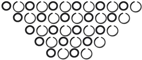 3/8 Impact Retaining Ring Clip Square Drive Socket Retainer Ring with O-Ring Fits for Milwaukee Type Impact Wrenches(20Sets)