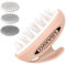 LISAAVO Growth, Scalp Brush, Hair Brush, Hair Massager Scalp, Head Massager for Hair Growth, Shampoo Brush for Women Men, Wet Dry Use, 3 Hardness Level Scalp Scrubber,Rosa
