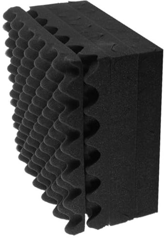 QUMIIRITY 6pcs Sound Absorbing Soundproofing Panels for Acoustic Insulation Subwoofer Isolation Pads Room Acoustic Supplies