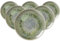 Ritzenhoff & Breker Cecina Speiseteller 6er Set, 26 cm, Moderne Essteller im Manufaktur-Look, Mix & Match-Geschirr, Spülmaschinenfest und Alltagstauglich, Steinzeug, Jade