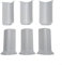 HpLive Lot de 6 plinthes d'angle - Blocs muraux - Protection des coins et des bords de vos plinthes (M White)