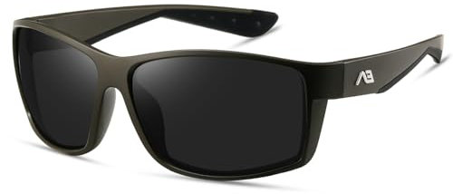 kimorn Polarisierte-Sonnenbrille Herren Sonnenbrille: Damen Sonnenbrille UV400 Schutz Sport Outdoor (Militärischer grüner Rahmen/graue Linse)