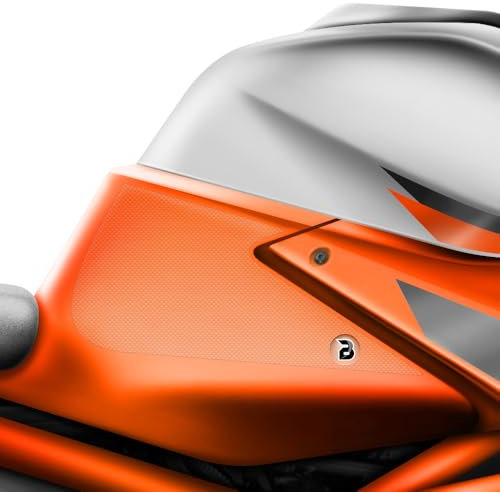 BLOQ motorrad Traktion Tank Griff Pads kompatibel mit KTM 1290 SUPER DUKE R (2020-) HiGrip - Klar