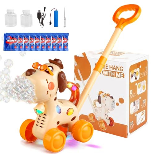 Hundeseifenblasenmaschine Rasenmäher Outdoor-Spielzeug,Automatische Seifenblasenmaschine,Bubble Machine,Seifenblasen Rasenmäher,Bubble Spaß bei Kinderpartys & Geburtstagen