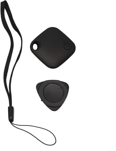 Zoegneer Mini localisateur GPS intelligent avec alarme anti-perte pour clés, portefeuilles, sacs, parapluies pour système 14,5 + Bluetooth longue portée (noir)