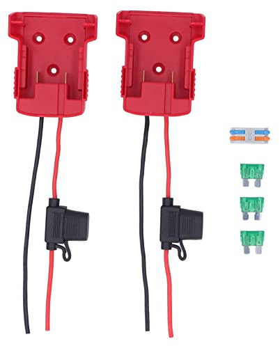 Lithium Battery Wheel Adapter Overcurrent Protection Red 18V With Terminals