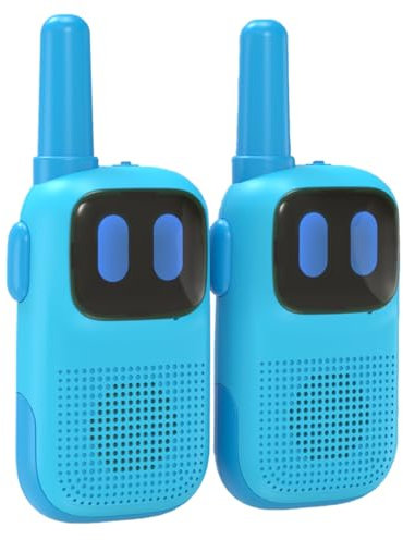 Walkie Talkie für Kinder, Kearui Funkgeräte Kinder woki toki Leichtgewichtig 2 Kanäle 1000ft Lange Distanz, Jungen Geschenk Spielzeug für 3-12 Jahre (Blau)
